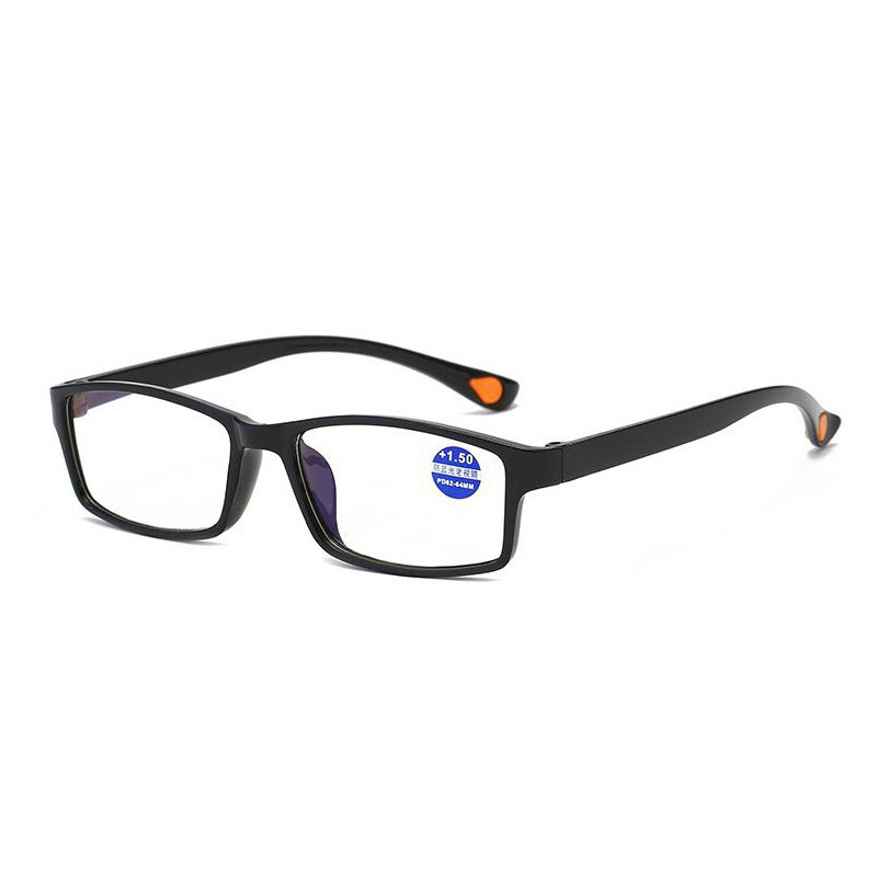 6 PK Mens Womens Unisex Rectangular Blue Light Blocking Reading Glasses Readers