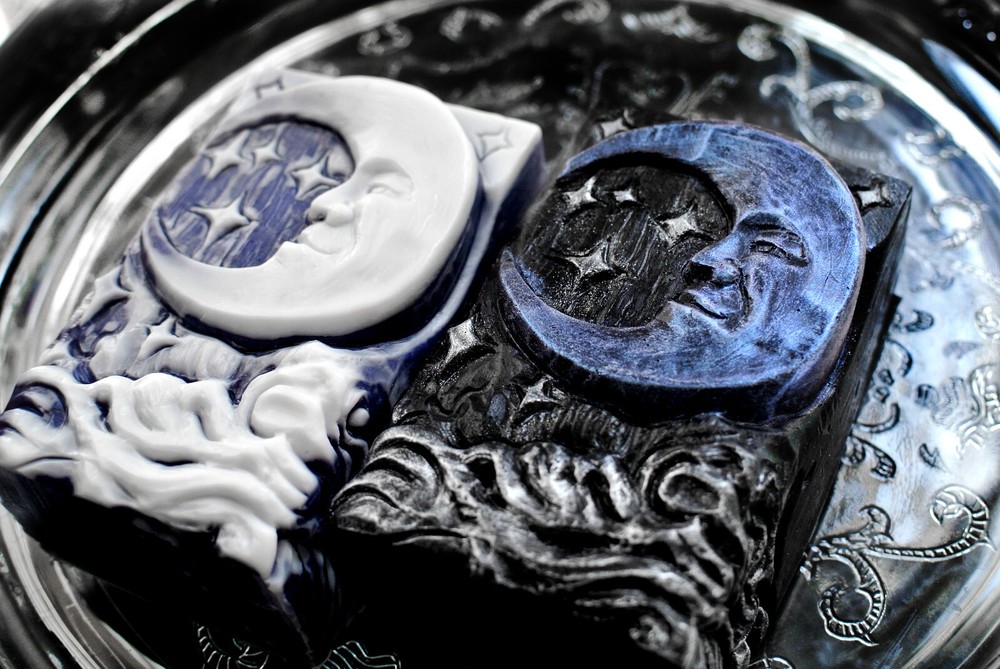MOON SILICONE MOLD for soap making and other crafts