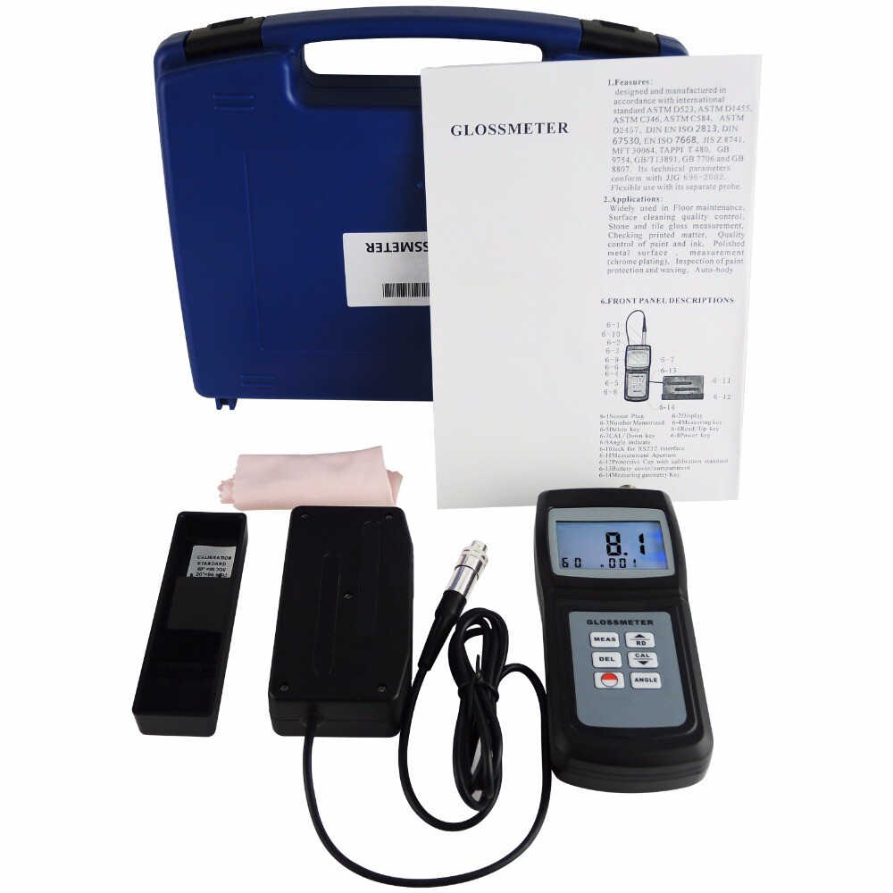 LANDTEK GM-026 20°/60° Surface Cleaning Gloss Meter Vancometer Tester #