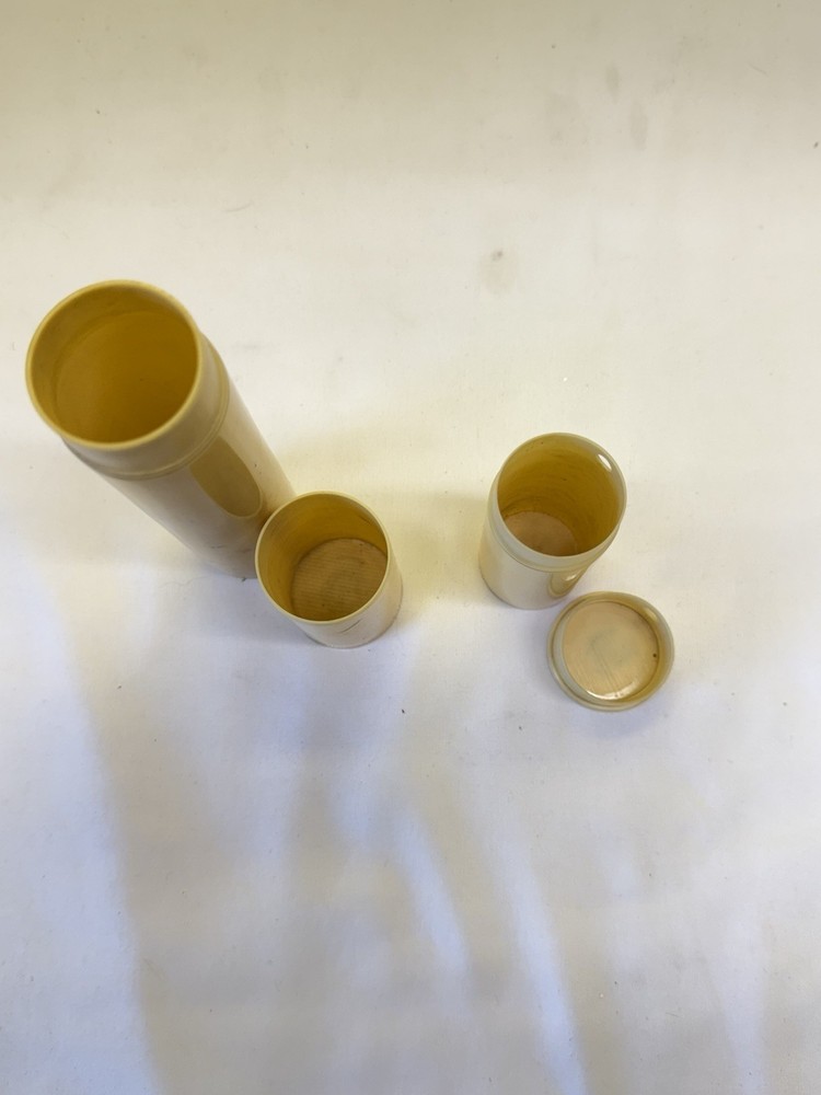 Vtg Ivory Pyralin Vanity Set – 10 pc Mirror, Brush & Containers