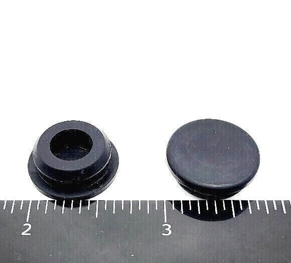 9/16" Rubber Panel Knockout Plug Grommets for 1/8” Thick Wall 3/4" OD 10 Pack