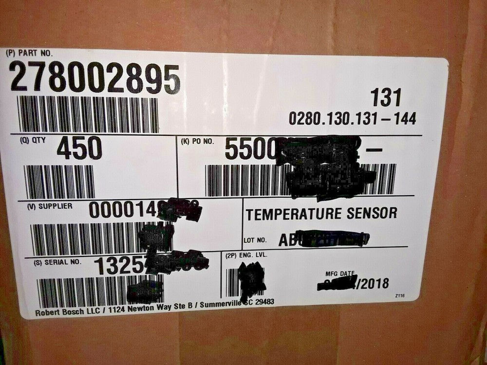 SeaDoo OEM Temp Sensor 278002895 278001016 BOSCH 0280130131 Temperature Sensor