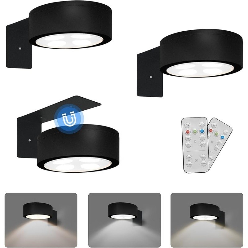 Wireless Picture Light Battery Operated Dimmable Timer Magnetic 3 Lighting Modes