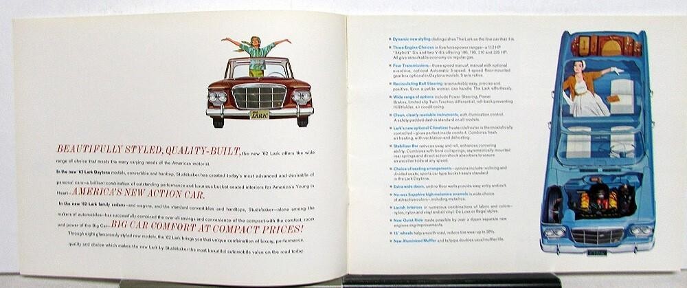 1962 Studebaker Lark Color Sales Brochure Original Endurance Built