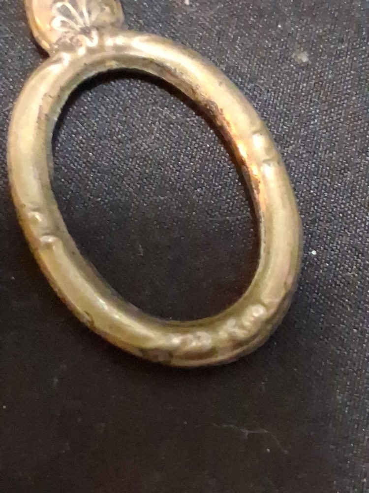 Antique 800 Silver Sewing Scissors Curved Blade Sharp