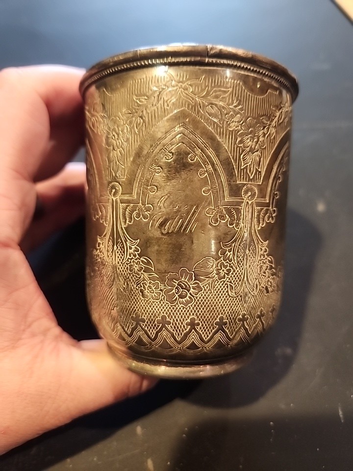 REED & BARTON  silver plated child's cup.