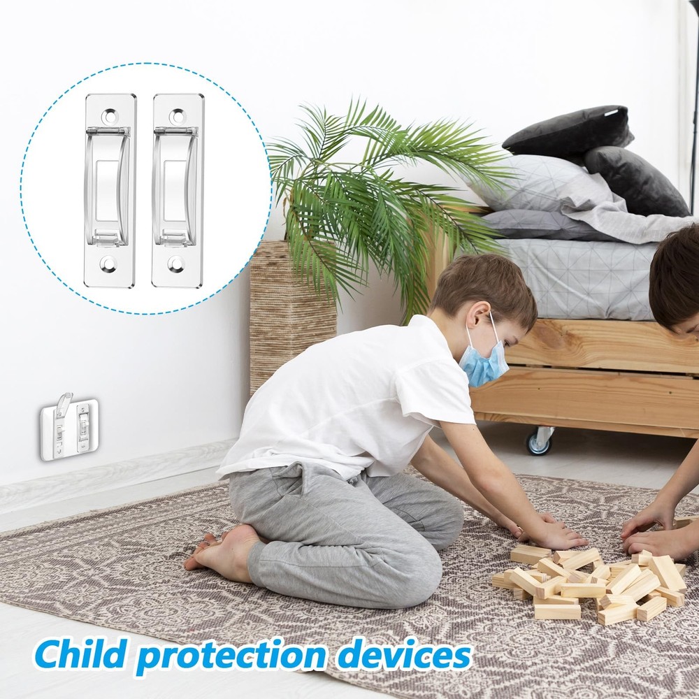4 Pack Light Switch Guard Cover Wall Guards ChildProof Clear