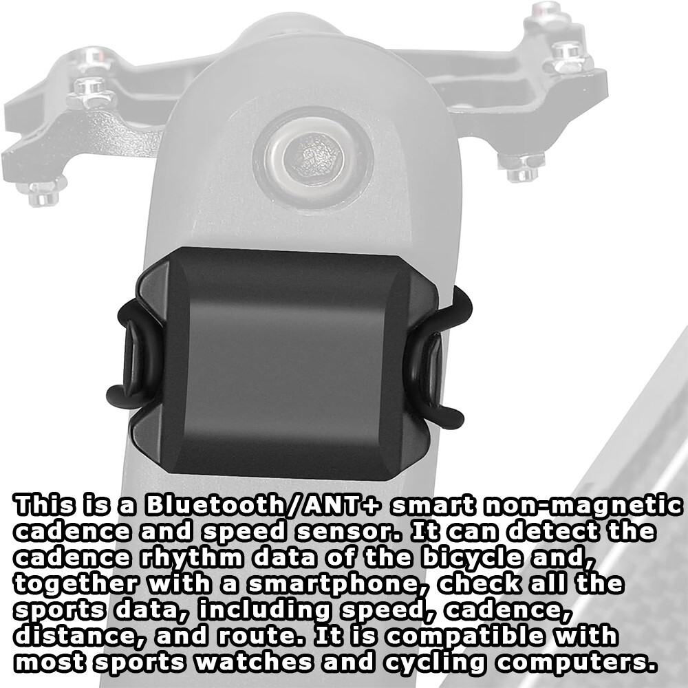Essential User Friendly Compact Bluetooth & ANT + Dual-Mode Speed Cadence Sensor