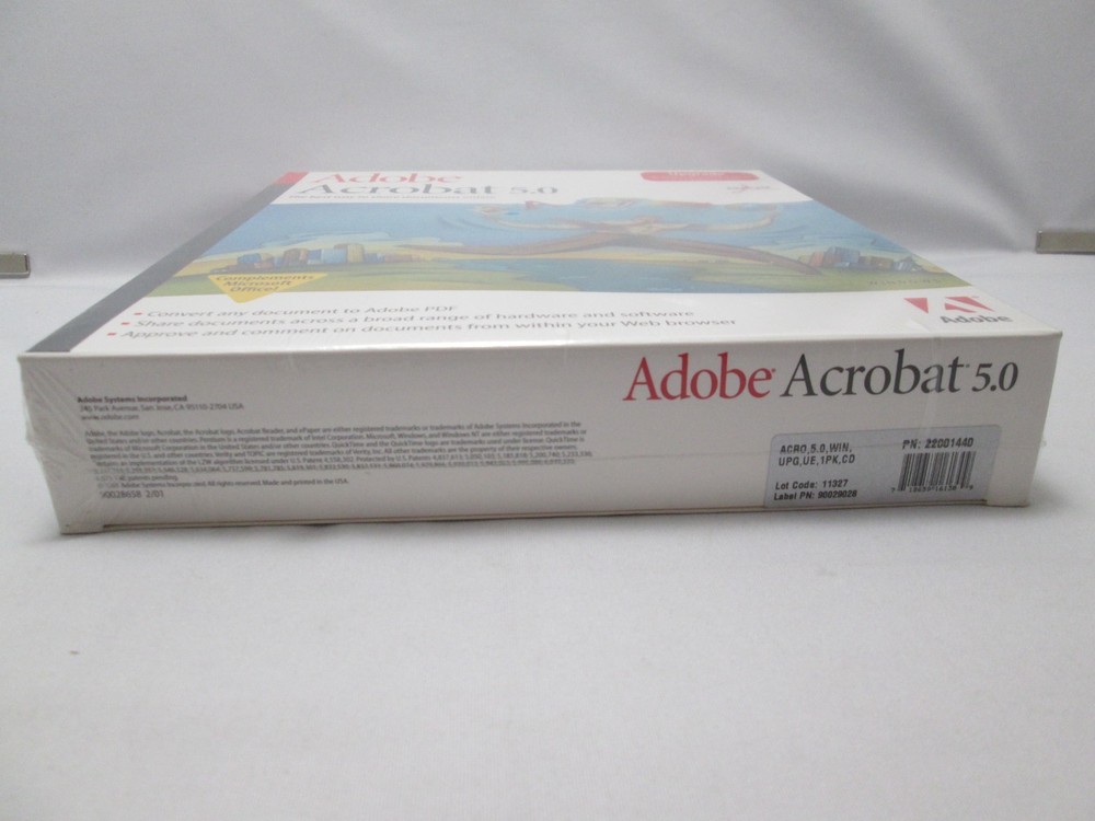 Adobe Acrobat 5.0 Update for Windows New Sealed in Box
