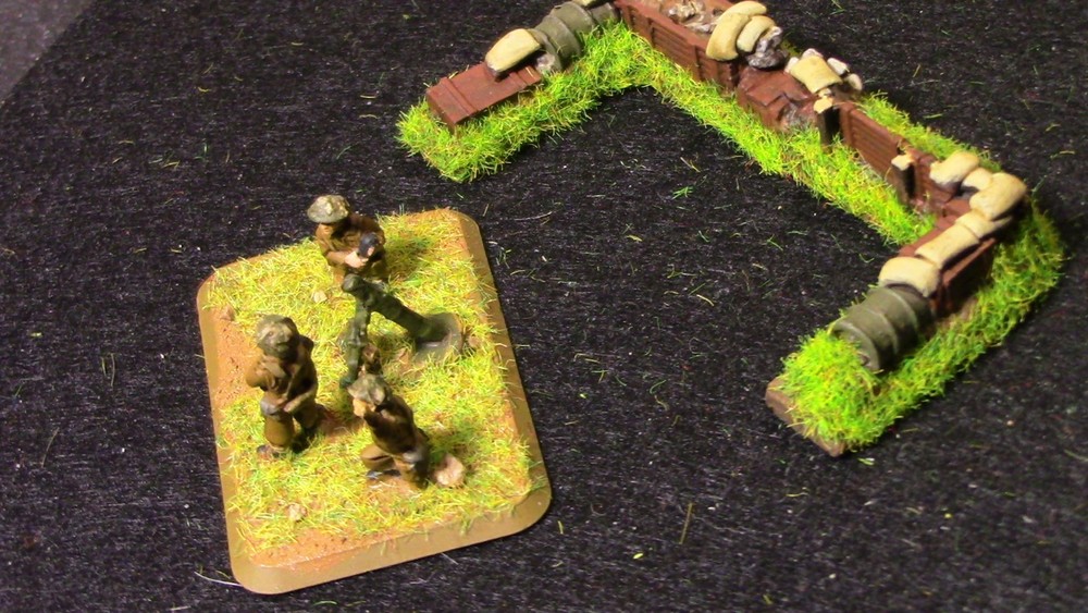🔥 15mm Pro-Painted Baueda WW2 Dug out emplacement Medium#2