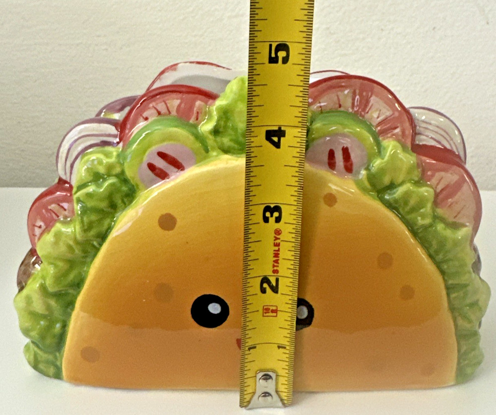 Taco Planter Ceramic Succulent Air Plants Pot Kitchen Desk Decor