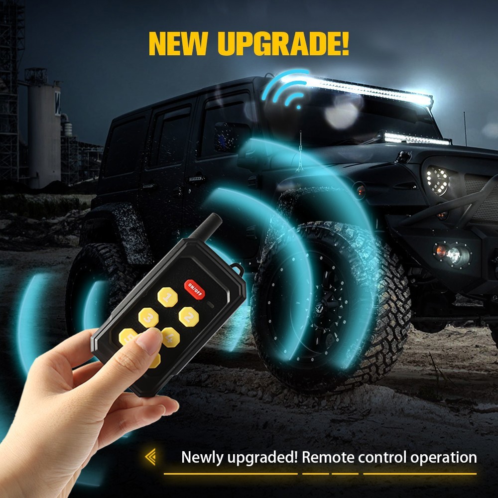 RGB 8 Gang Switch Panel Relay System Remote + Bluetooth app For Can-Am Maverick