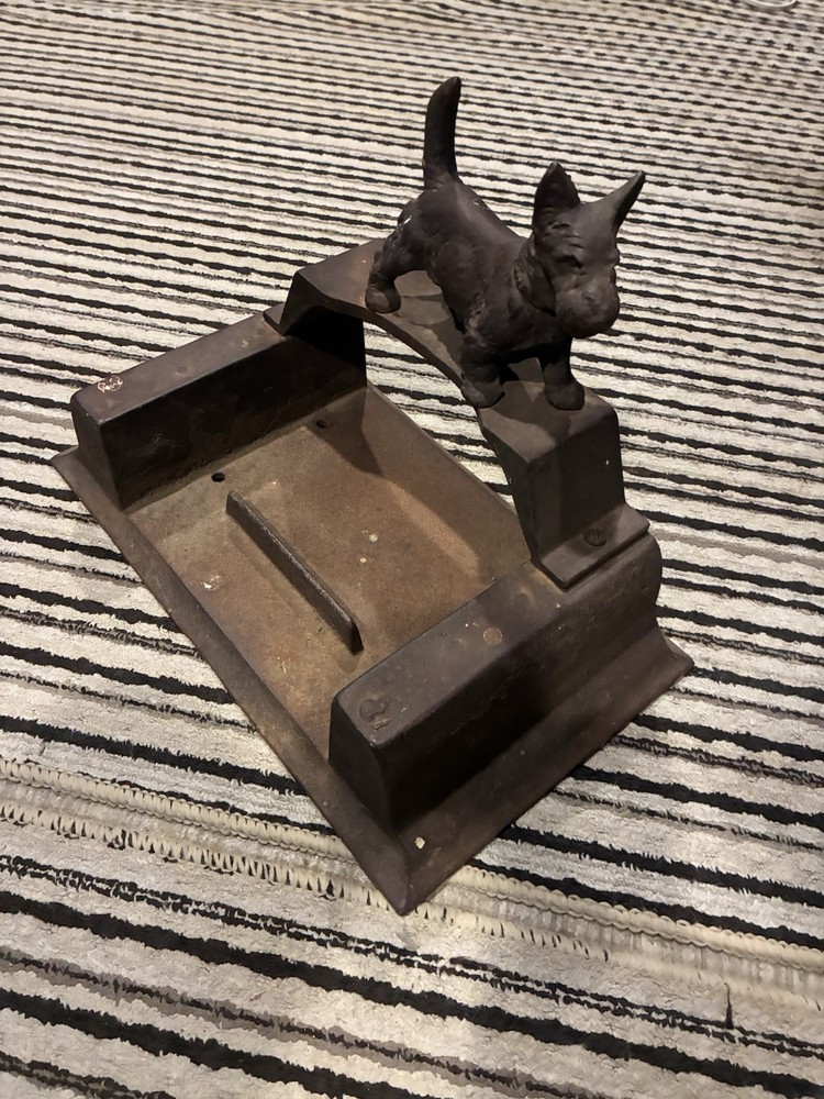 Vintage Cast Iron Terrier Boot Scraper