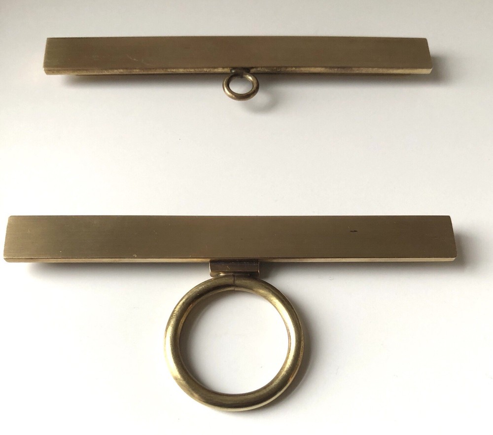 Brass Bell Pull Hardware Vintage Embroidery Frame Hanger