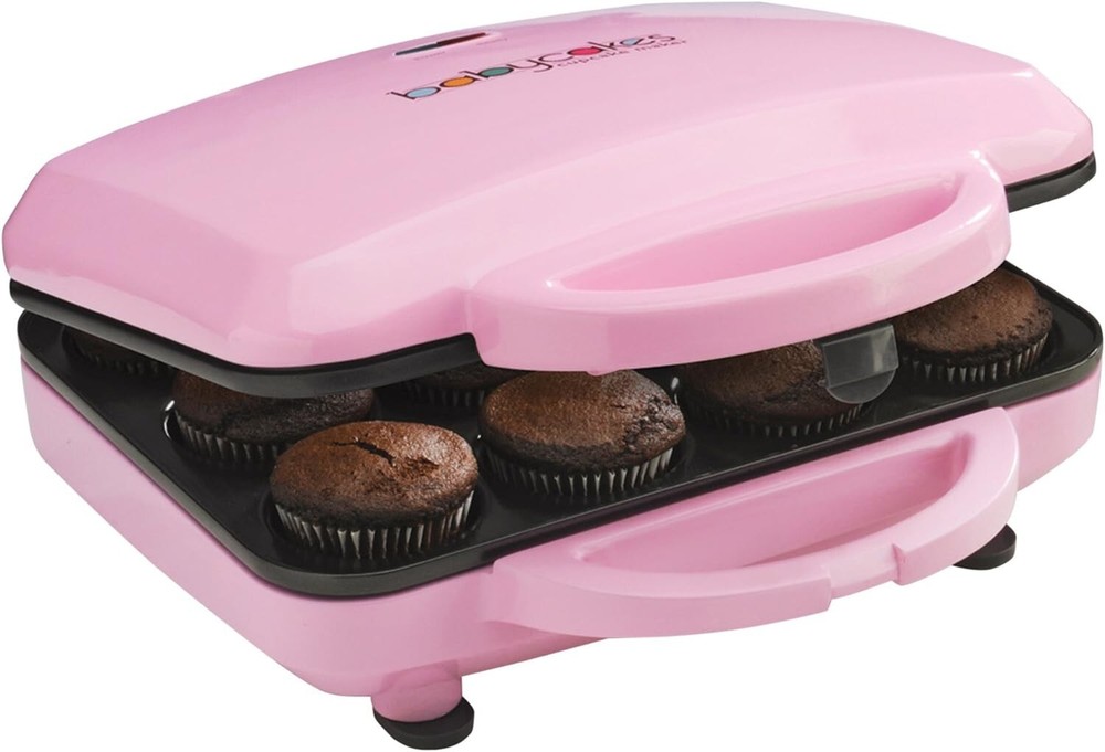 12Full Size Cupcake Maker, Pink, Nonstick