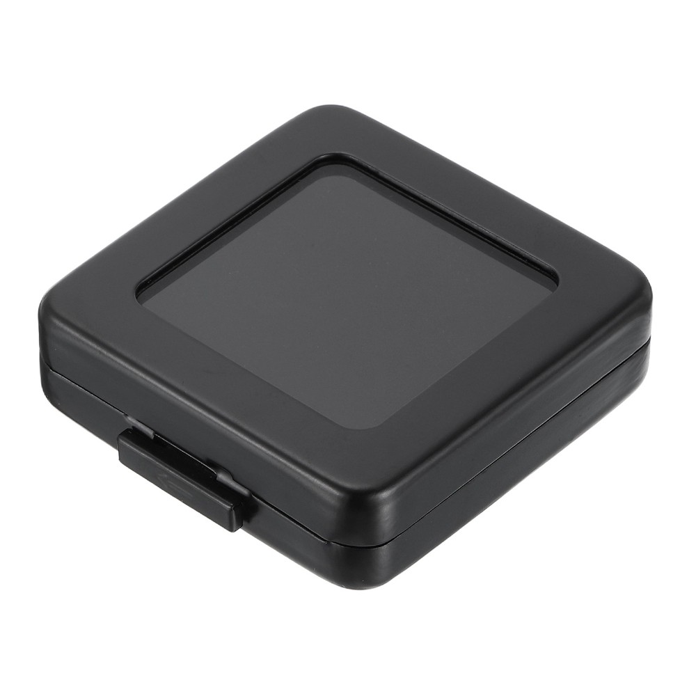 2.2x2.2x0.6 Inch Gemstone Display Box, Diamond Storage Boxes, Black