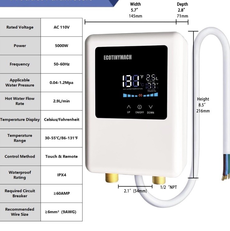 Instant Electric Water Heater