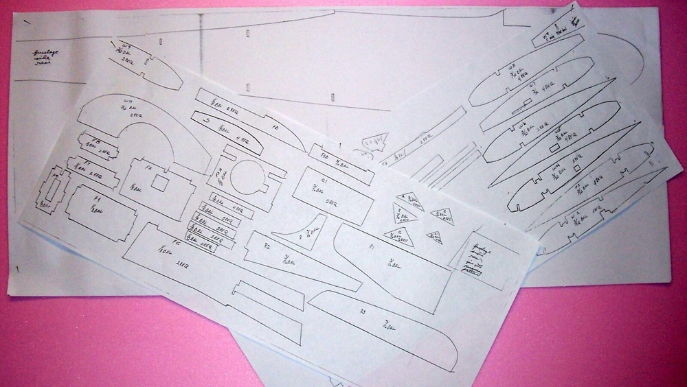 Sterling MAMBO PLANS & PATTERNS a Mighty Mambo Reduced to 48" RC Model Airplane