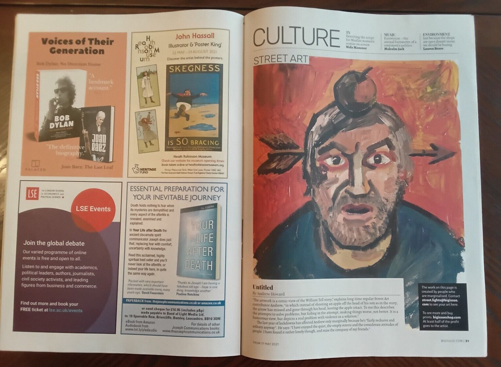 "The Big Issue" magazine 17 May 2021 - Bob Dylan feature
