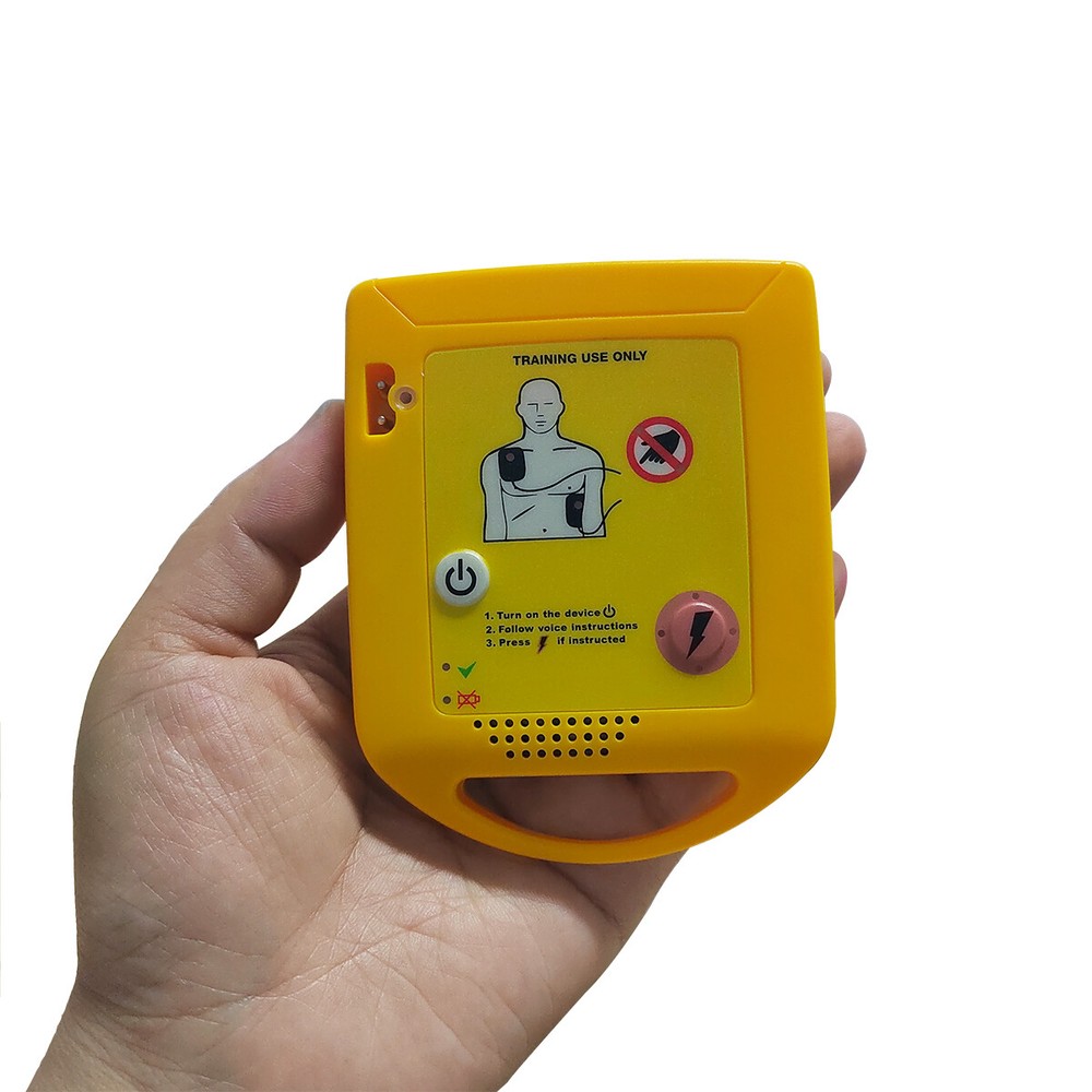 Mini AED Trainer XFT-D0009 First Aid Train Device Training Machine Pads English