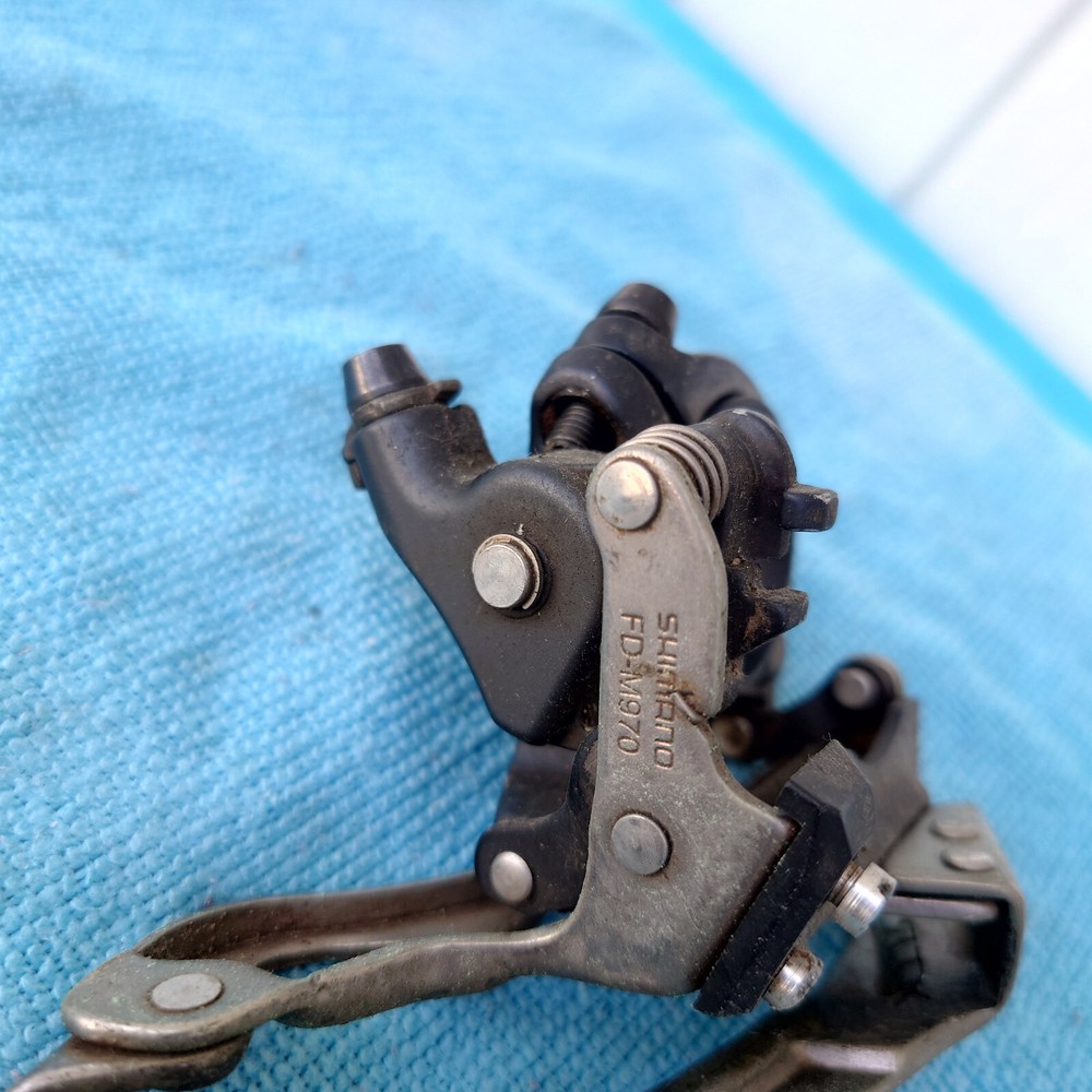 Shimano XTR FD-M970 Triple Front Derailleur Top Pull 31.8mm Clamp