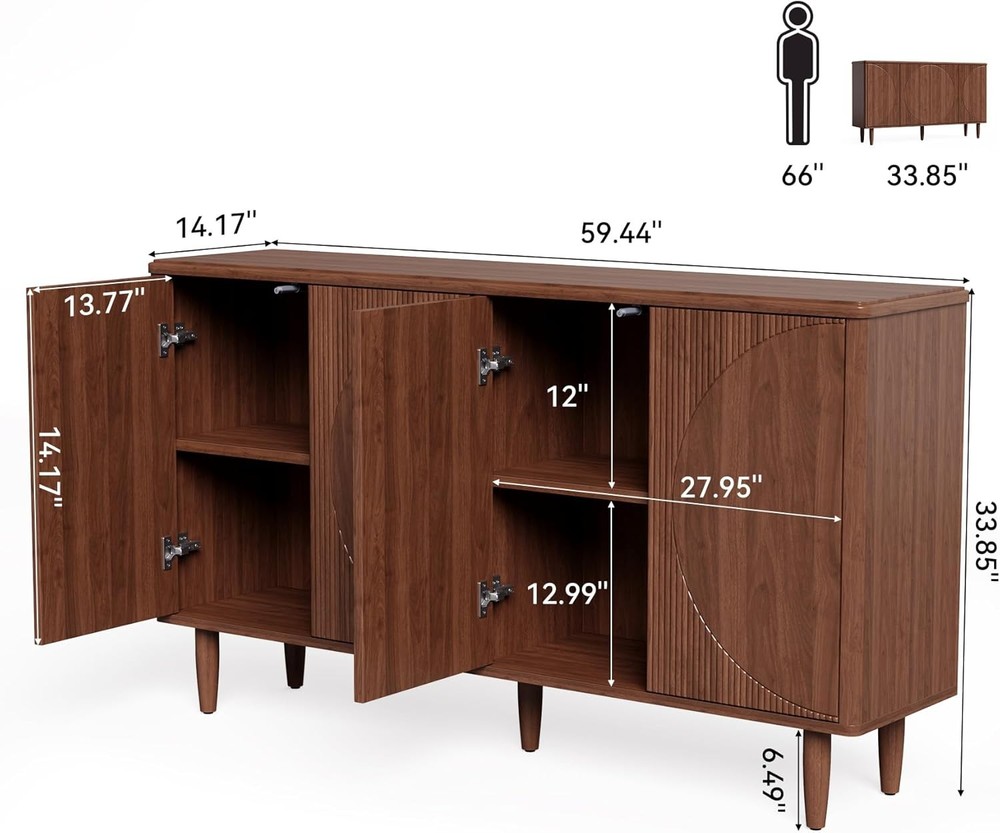 Buffet Cabinet Sideboard with Storage, Modern Storage Cabinet Sideboard Buffet
