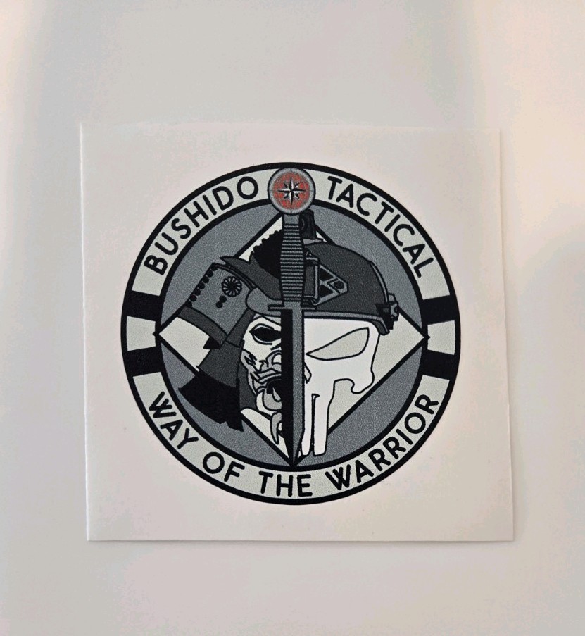 Bushido Tactical Gray Logo - Decal/Sticker