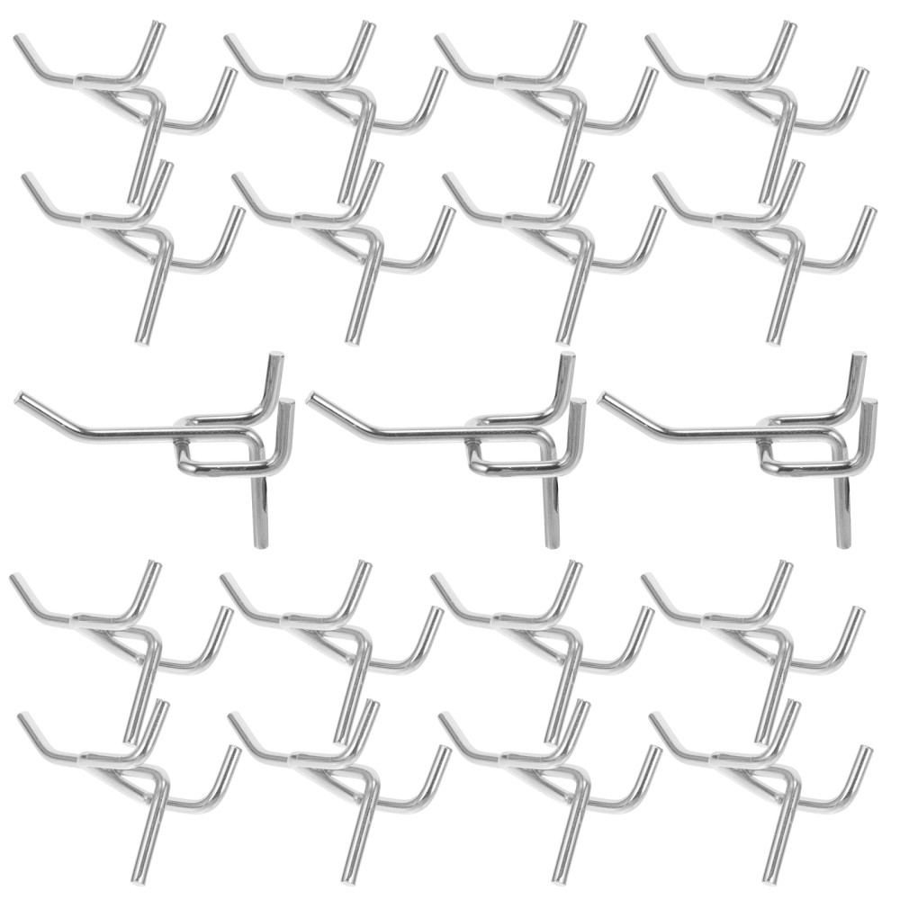 50 PCS Tool Hook Board Hooks Pegboard Garage Wall Organizer Hangers