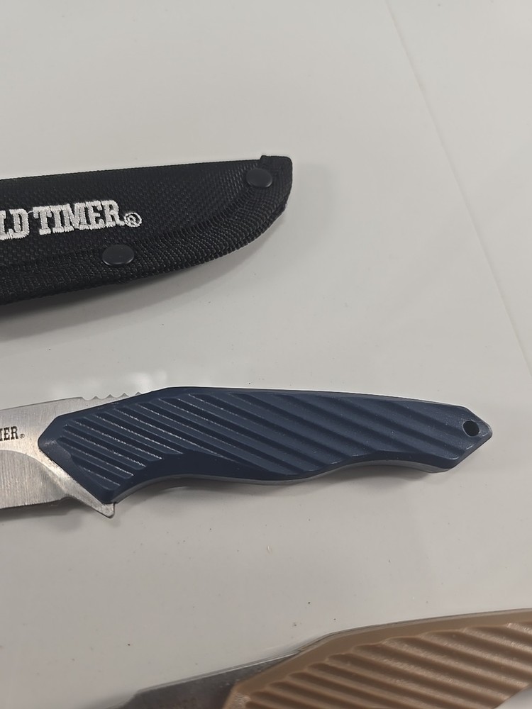 Old Timer Combo Pack of 2 Fixed Blade Knives with Sheaths