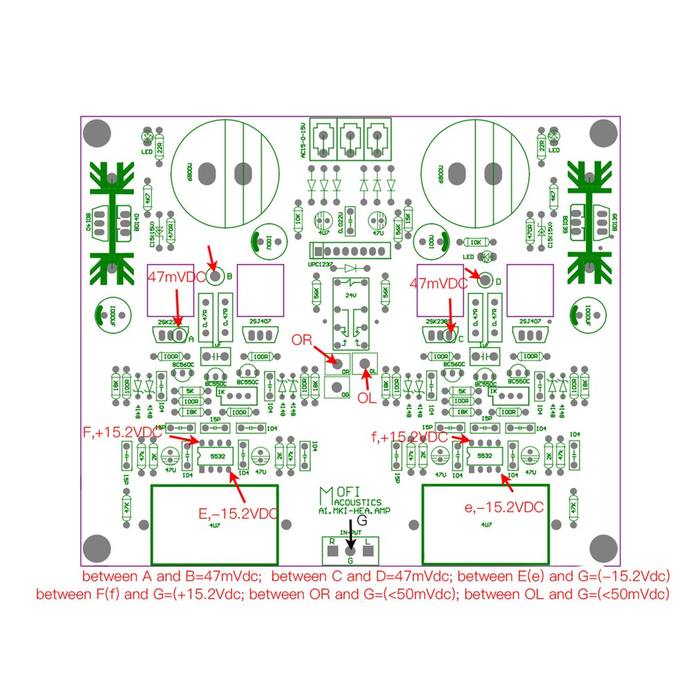 1pc Beyerdynamic A1.MKI Headphone Amplifie PCB Board