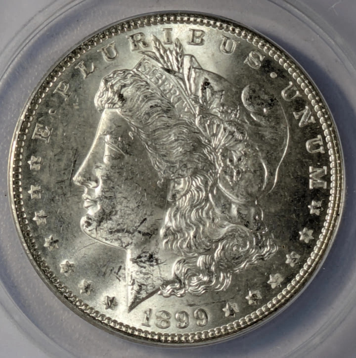 1899 Morgan Silver Dollar ANACS MS-62