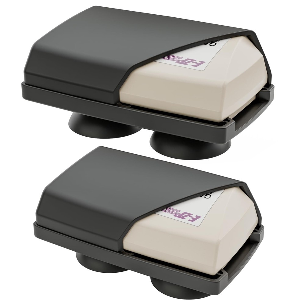 Windshield Mount for EZ Pass Toll Transponder - Suction Cup, 2-Pack, Black