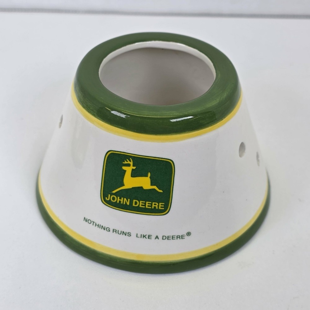John Deere "Baling" ceramic candle holder lamp
