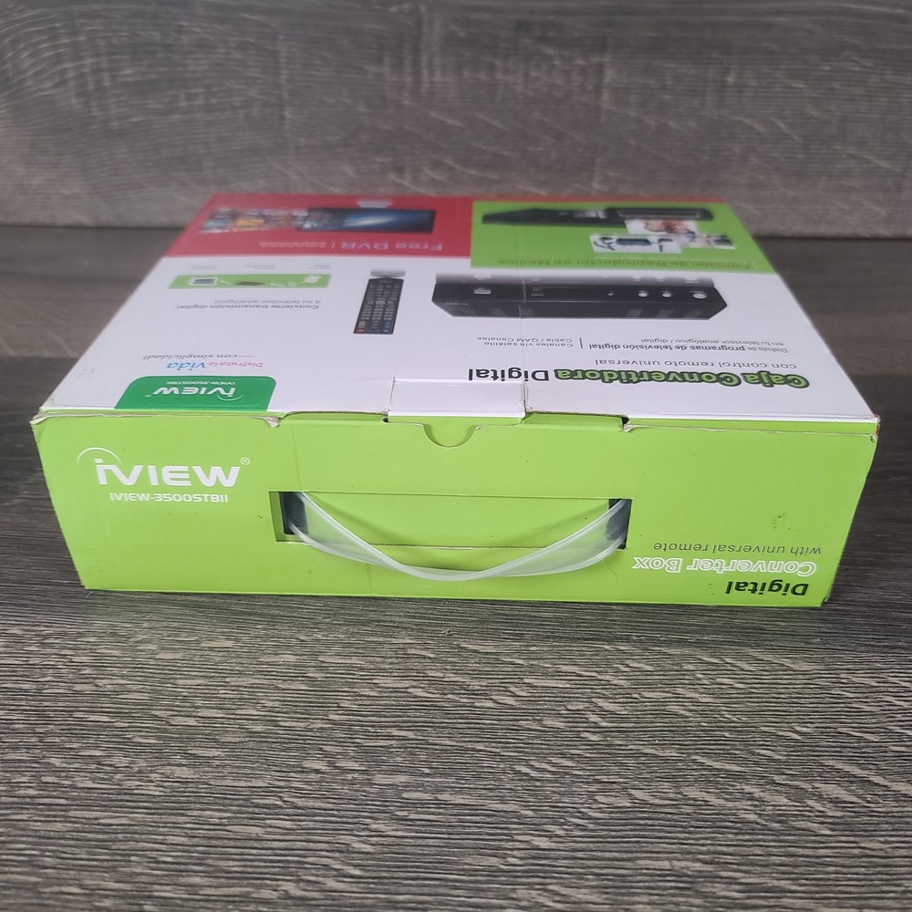 iView Digital Converter Box 3500STBII Missing Universal Remote Not Tested