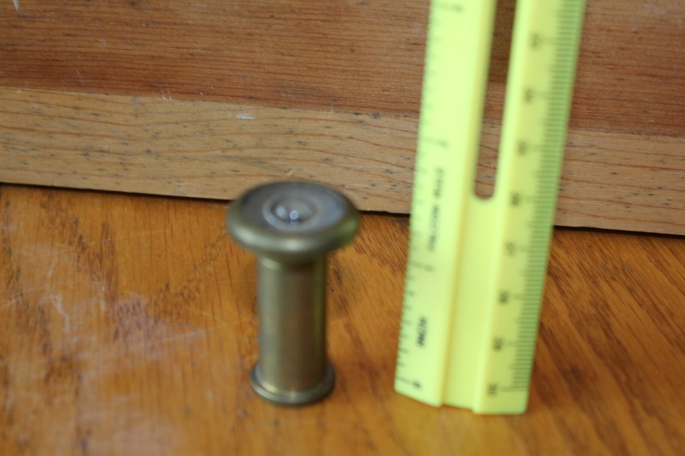 Brass Lens Vintage peep Hole microscope camera antique