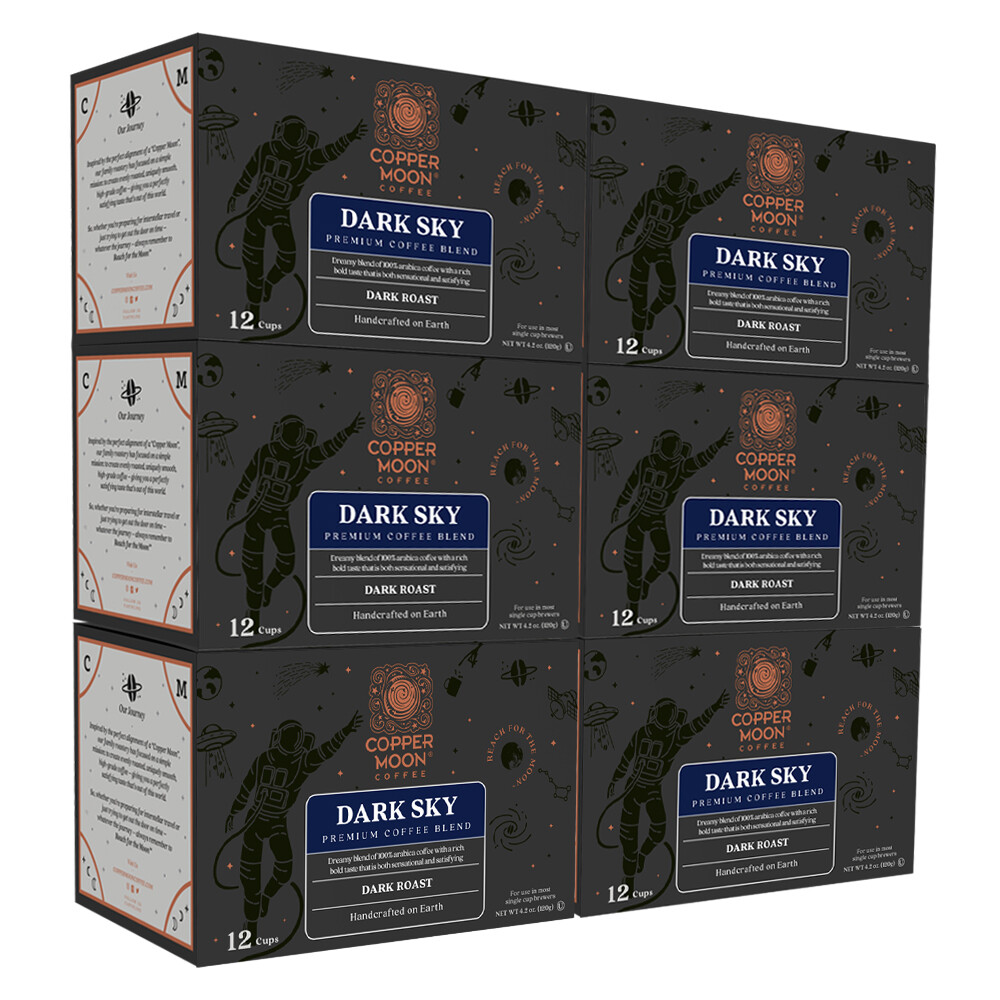 COPPER MOON COFFEE K-CUPS DARK SKY BLEND, 72 COUNT