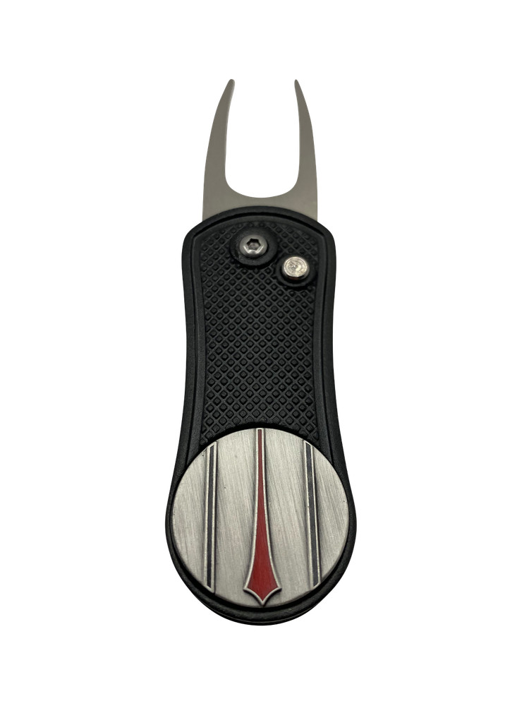 Golf Divot Tool and Ball Marker with Putt Alignment Tool + Ball Stencil