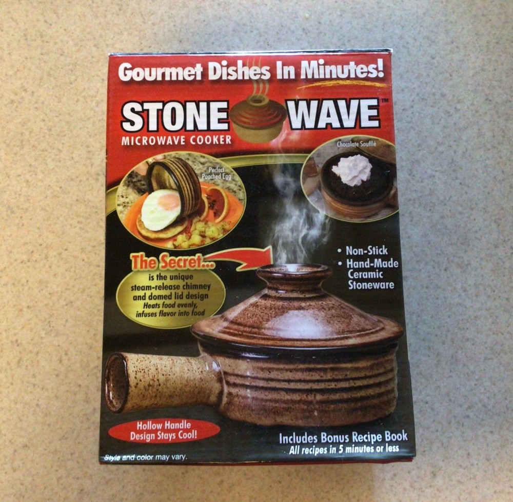 Stone Wave Microwave Cooker Ceramic Stoneware  New