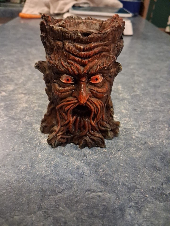 3.5 Greenman Tree Man Mini Backflow Incense Burner