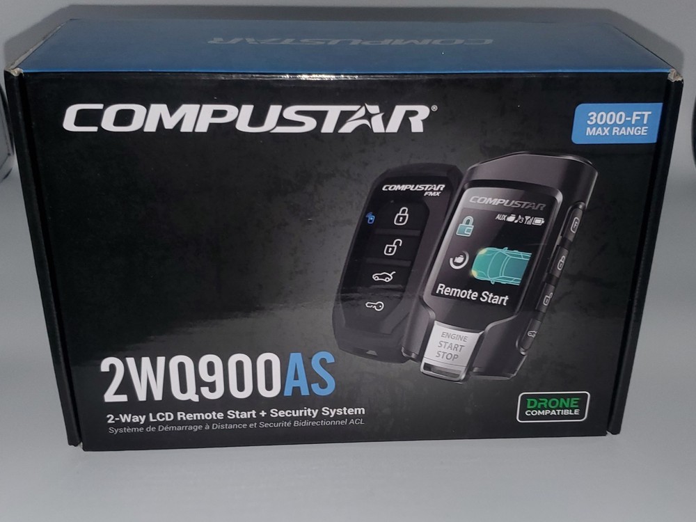 Compustar CS2WQ900AS 2-Way LCD 3000-FT Max Range Remote Start + Security System
