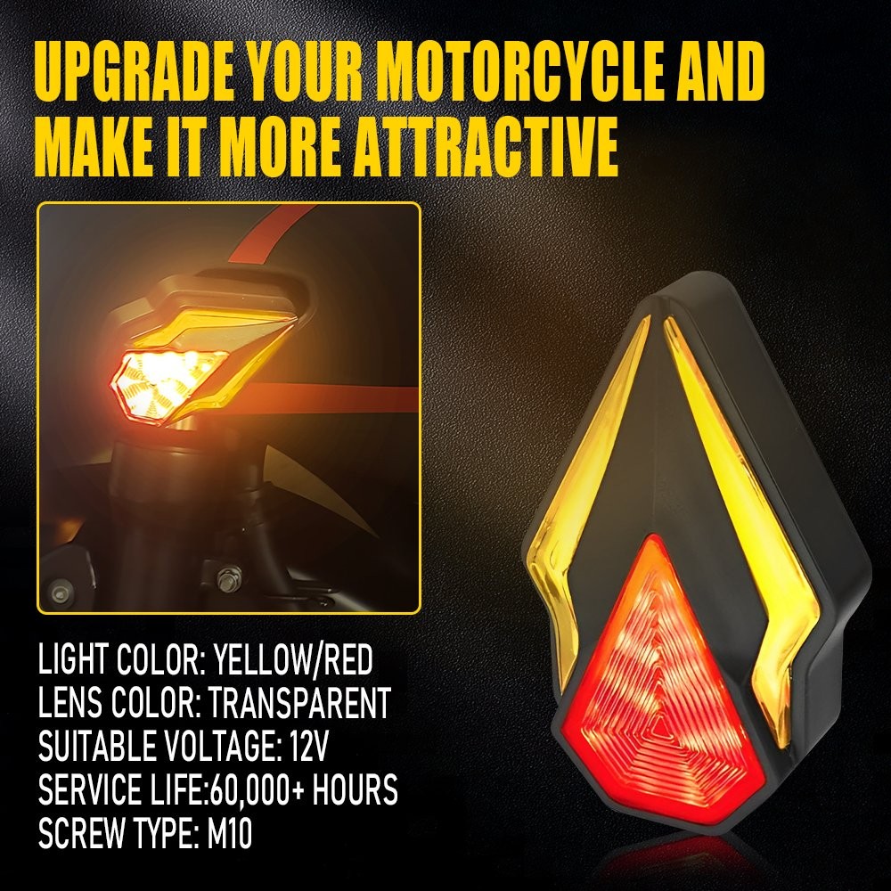 4x Motorcycle LED Flush Mount Turn Signals Indicators Blinker Light For Suzuki