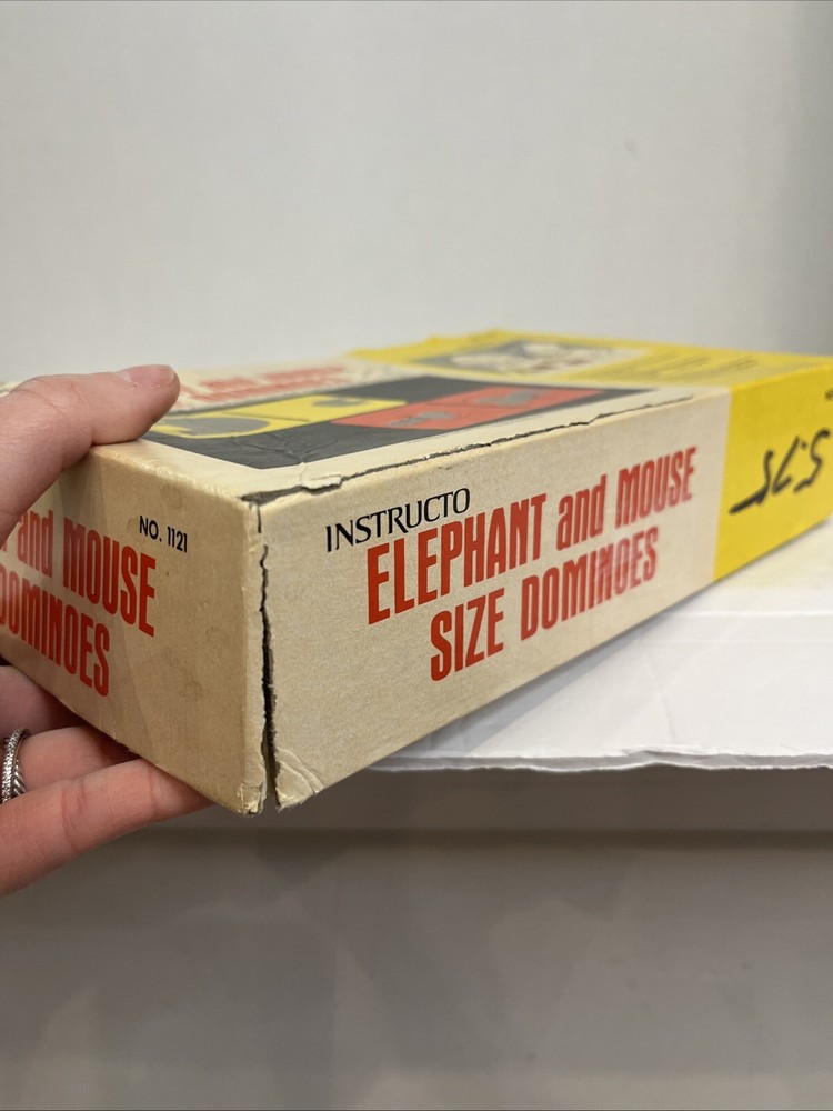 Instructo Set Dominoes #1121 Elephant And Mouse