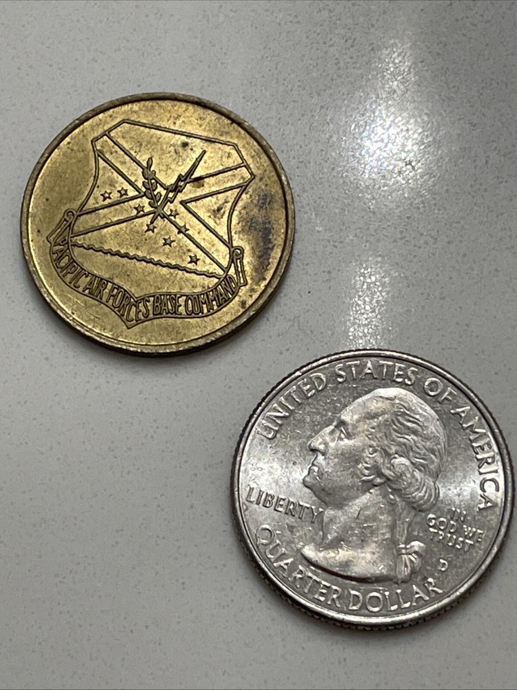 Vintage Hickman AFB Token NCO US Pacific Air Forces Base Command Error Pacipic