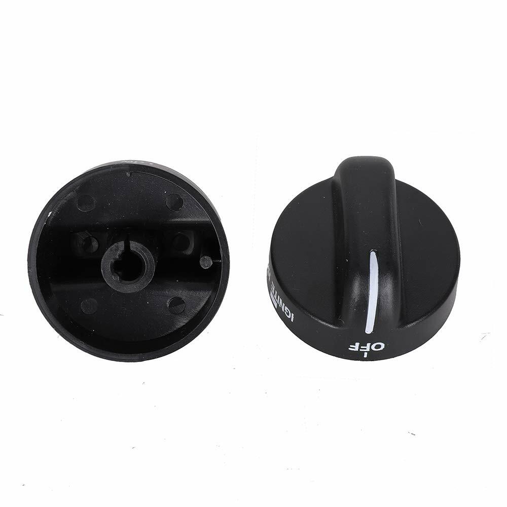 8273103 Range Burner Knob Black for Stove Oven -2 Pack*