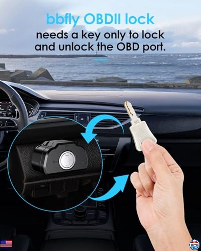 bbfly-K02 OBD Port Locking Tool - Ultimate Car OBD2 Protection Device (K02)