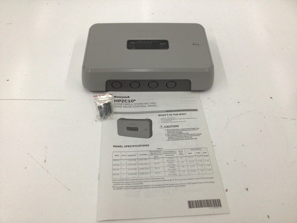 honeywell HPZC105 HYDRONIC PRO 5- ZONE VALVE CONTROLLER