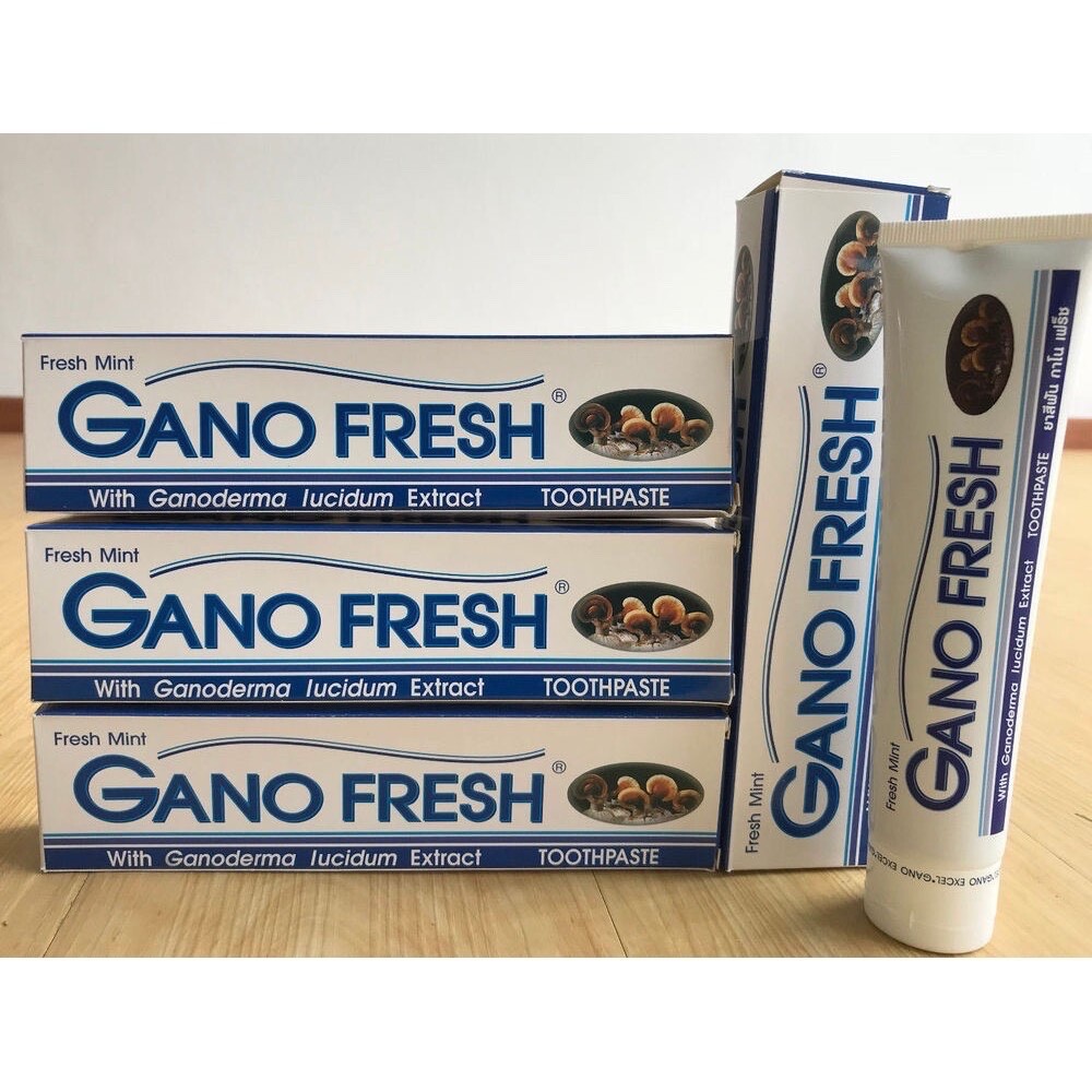 4 Boxes x 150g GANO EXCEL GANO FRESH TOOTHPASTE GANODERMA Free Shipping