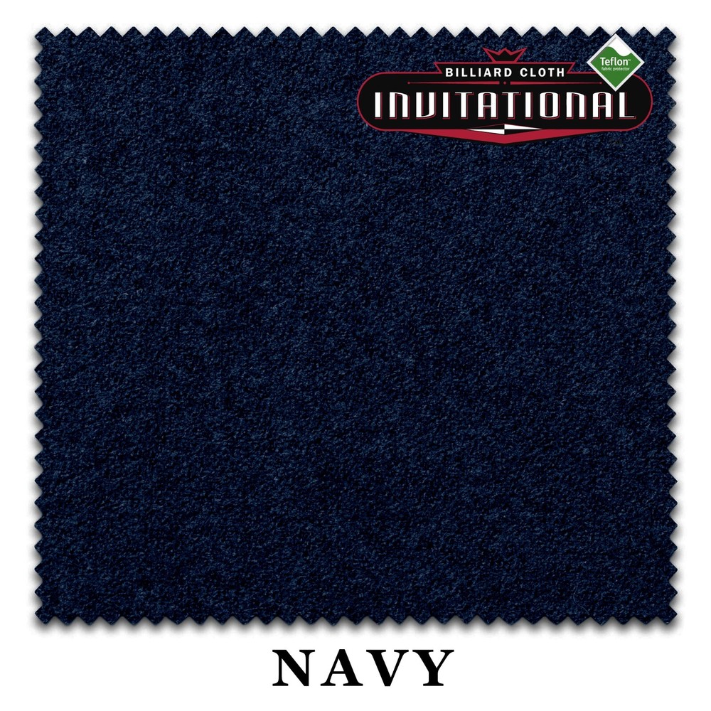 9' Championship Invitational Teflon Billiard Pool Table Cloth - Navy