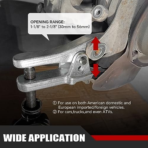 Universal Ball Joint Separator | Heavy Duty Remover Tool for Separating Arms,