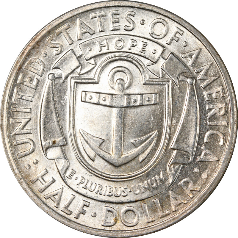 1936-D Rhode Island Commem Half Dollar